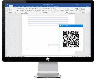 QRCode for pairing between computer and smartphone